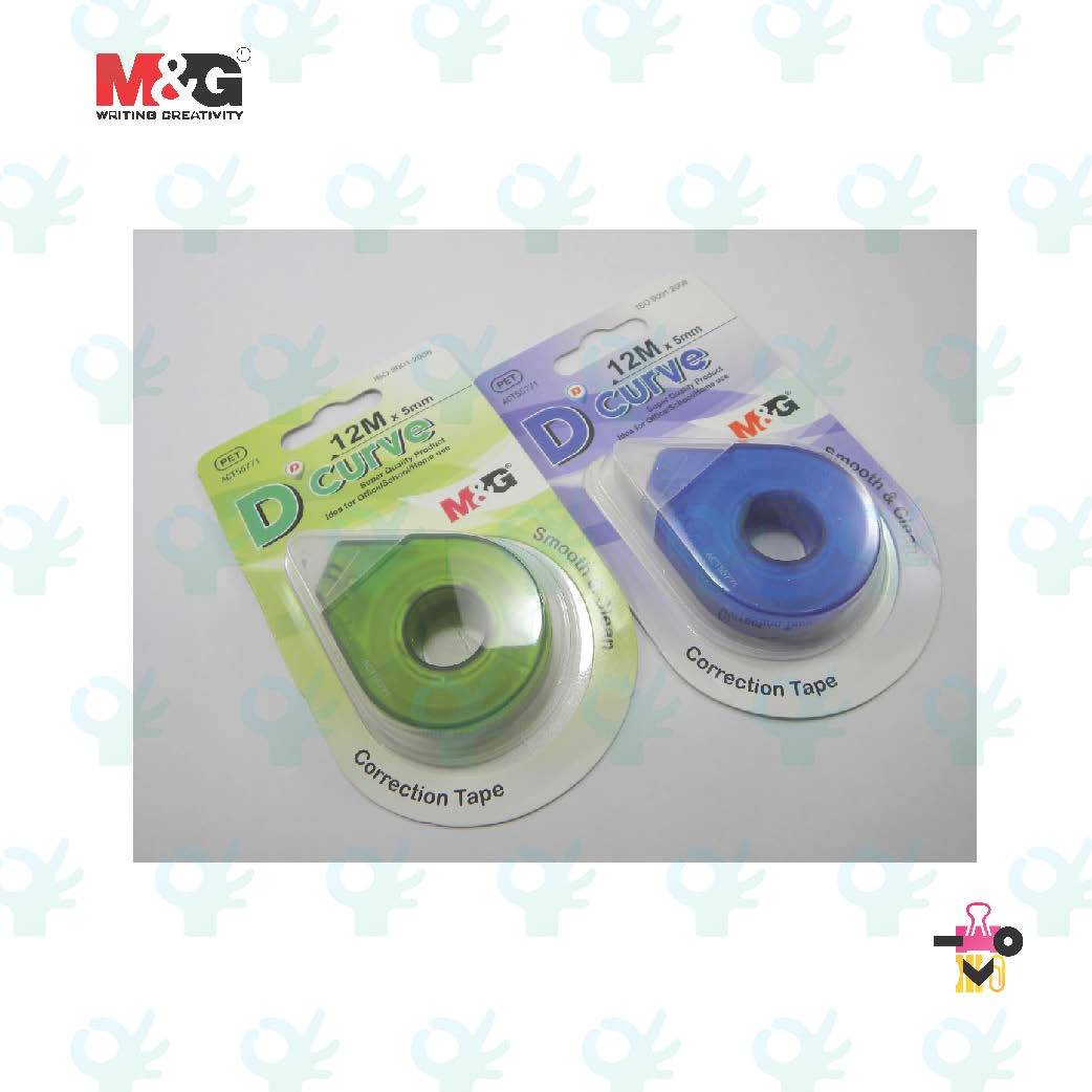 M&G CORRECTION TAPE (D'CURVE) 12M X 5MM (ACT55771)